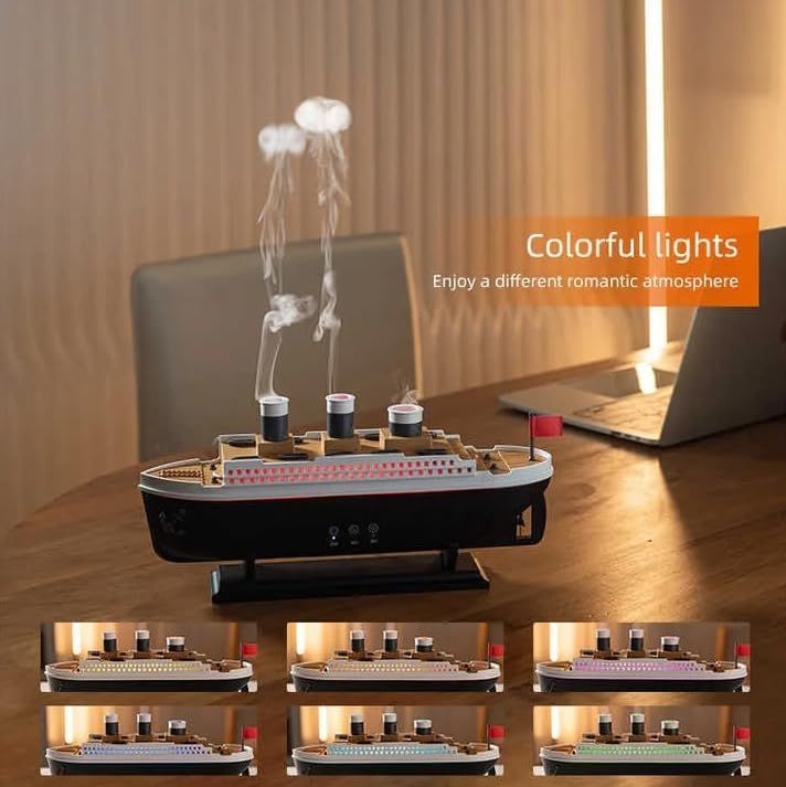 Titanic Steam Ship Humidifier & Essential Oil Diffuser